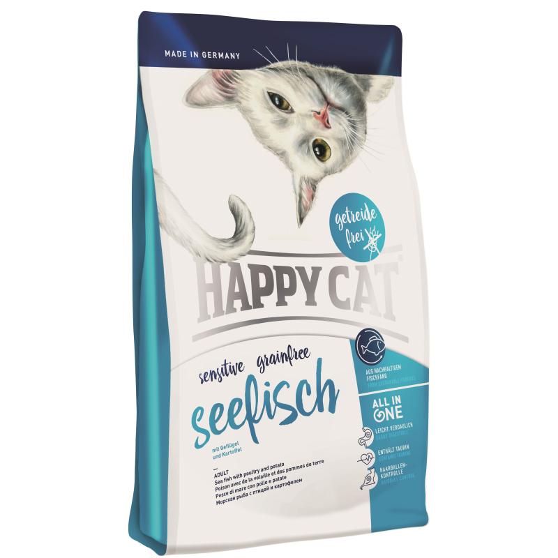 Trockenfutter für Katzen - Happycat Seefisch